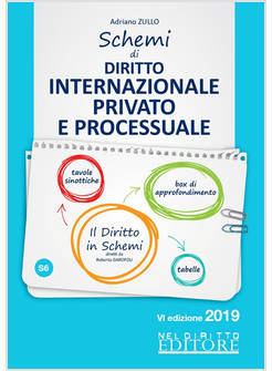 SCHEMI DI DIRITTO INTERNAZIONALE PRIVATO E PROCESSUALE VI ED. 2019