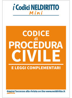 CODICE DI PROCEDURA CIVILE E LEGGI COMPLEMENTARI V EDIZIONE 2020