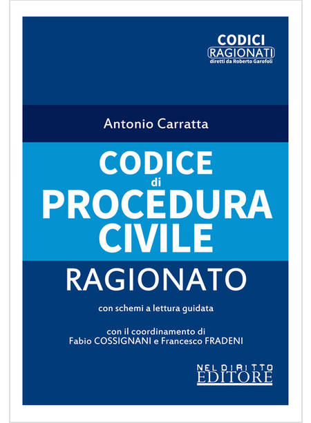 CODICE DI PROCEDURA CIVILE RAGIONATO VIII EDIZIONE 2020