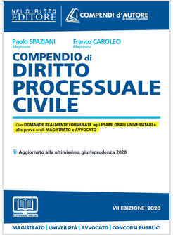 COMPENDIO DI DIRITTO PROCESSUALE CIVILE
