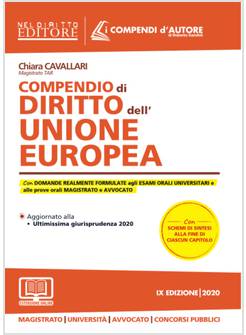 COMPENDIO DI DIRITTO DELL'UNIONE EUROPEA. CON ESPANSIONE ONLINE