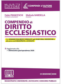 COMPENDIO DI DIRITTO ECCLESIASTICO