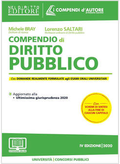 COMPENDIO DI DIRITTO PUBBLICO IV EDIZIONE 2020. CON AGGIORNAMENTO ONLINE