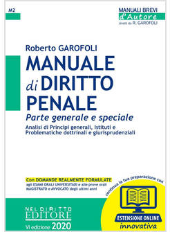 MANUALE DI DIRITTO PENALE. PARTE GENERALE E SPECIALE. CON CONTENUTO DIGITALE