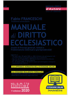 MANUALE DI DIRITTO ECCLESIASTICO. CON ESPANSIONE ONLINE