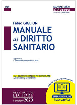 MANUALE DI DIRITTO SANITARIO