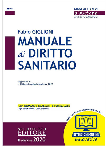 MANUALE DI DIRITTO SANITARIO