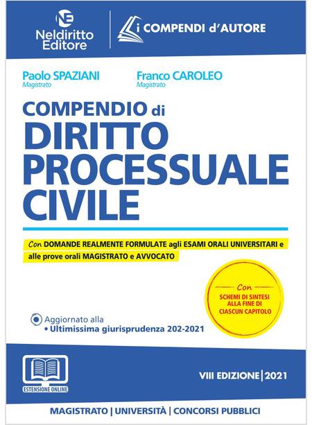 COMPENDIO DI DIRITTO PROCESSUALE CIVILE