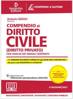 COMPENDIO DI DIRITTO CIVILE (DIRITTO PRIVATO). CON ANALISI DEI SINGOLI CONTRATTI