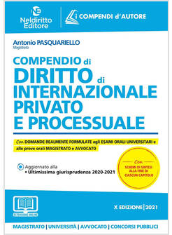 COMPENDIO DI DIRITTO INTERNAZIONALE PRIVATO E PROCESSUALE