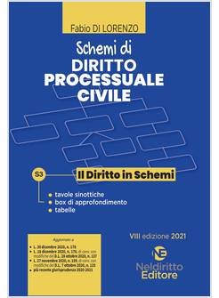 SCHEMI DI DIRITTO PROCESSUALE CIVILE