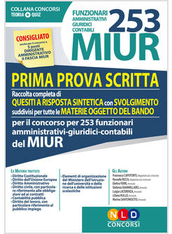 253 MIUR. PRIMA PROVA SCRITTA