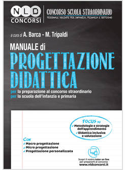 MANUALE DI PROGETTAZIONE DIDATTICA PER LA PREPARAZIONE AL CONCORSO STRAORDINARIO