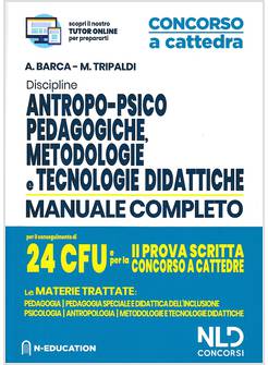 DISCIPLINE ANTROPO-PSICO PEDAGOGICHE 24CFU CONCORSO A CATTEDRA