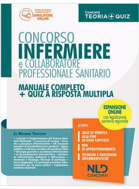INFERMIERE E COLLABORATORE PROFESSIONALE SANITARIO MANUALE COMPLETO + QUIZ