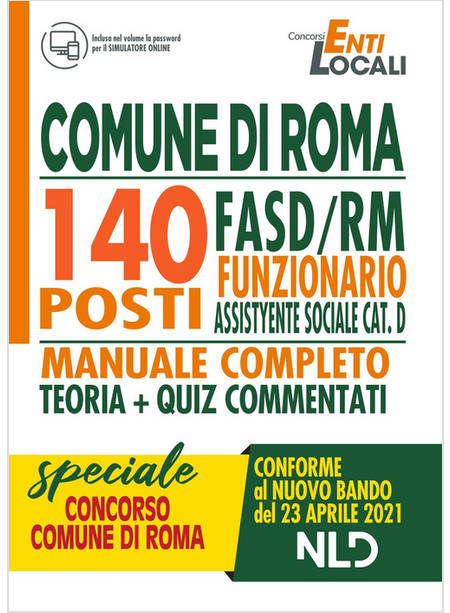 COMUNE DI ROMA 140 FUNZIONARIO ASSISTENTE SOCIALE CAT.D