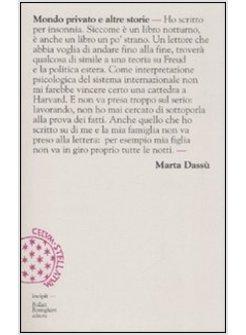 MONDO PRIVATO E ALTRE STORIE