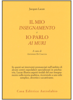 MIO INSEGNAMENTO E IO PARLO AI MURI (IL)