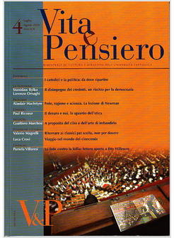 VITA E PENSIERO VOL 4 2010 LUGLIO AGOSTO