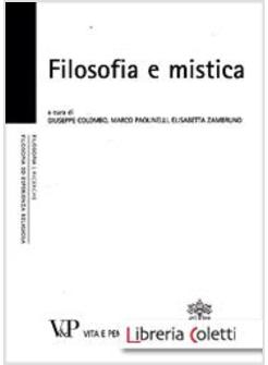 FILOSOFIA E MISTICA