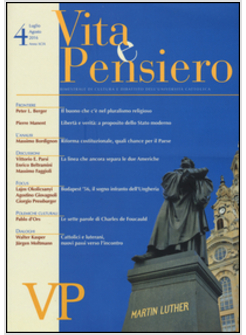 VITA E PENSIERO (2016). VOL. 4