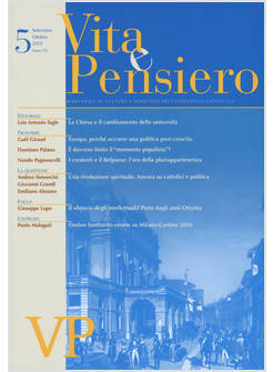 VITA E PENSIERO (2019). VOL. 5