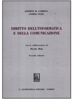 DIRITTO DELL'INFORMATICA E DELLA COMUNICAZIONE