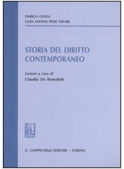 STORIA DEL DIRITTO CONTEMPORANEO. LEZIONI