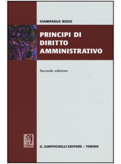 PRINCIPI DI DIRITTO AMMINISTRATIVO 2 ED.