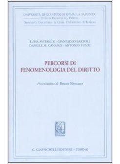 PERCORSI DI FENOMENOLOGIA DEL DIRITTO