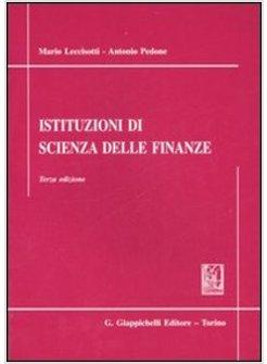 ISTITUZIONI DI SCIENZA DELLE FINANZE