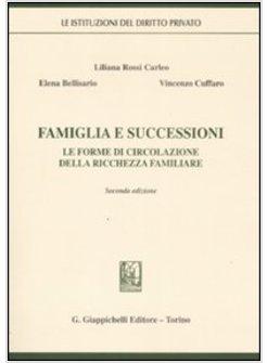 FAMIGLIA E SUCCESSIONI LE FORME DI CIRCOLAZIONE DELLA RICCHEZZA FAMILIARE