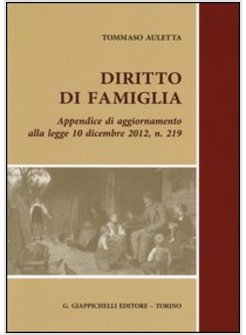 DIRITTO DI FAMIGLIA DIRITTO DI FAMIGLIA. APPENDICE DI AGGIORNAMENTO ALLA LEGGE 1