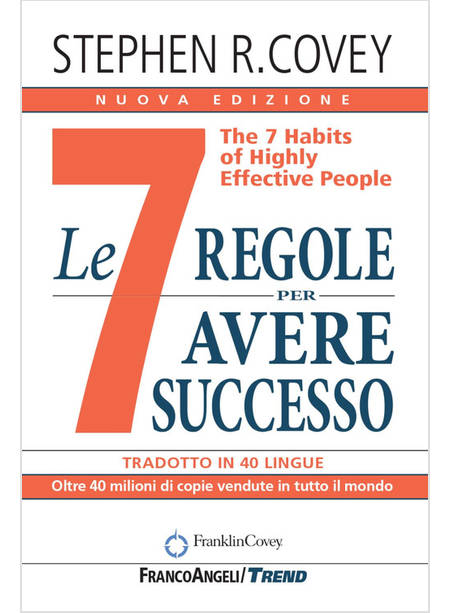 7 REGOLE PER AVERE SUCCESSO. THE 7 HABITS OF HIGHLY EFFECTIVE PEOPLE. NUOVA EDIZ