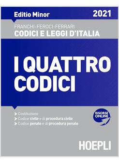 I QUATTRO CODICI 2021 EDIZIONE MINORE 