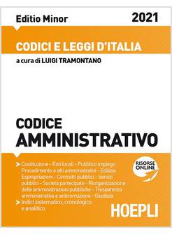 CODICE AMMINISTRATIVO 2021 AGGIORNATO ALLA LEGGE DI BILANCIO 2021 (L. 178/2020)