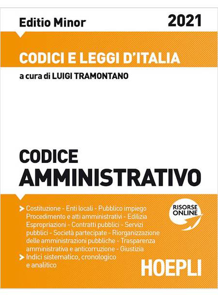 CODICE AMMINISTRATIVO 2021 AGGIORNATO ALLA LEGGE DI BILANCIO 2021 (L. 178/2020)