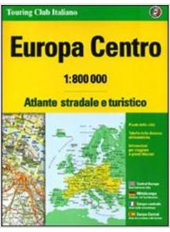 EUROPA CENTRO ATLANTE STRADALE E TURISTICO 1:800.000