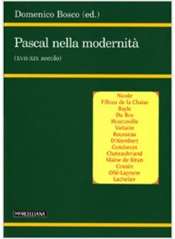 PASCAL NELLA MODERNITA'  (XVII-XIX SECOLO)