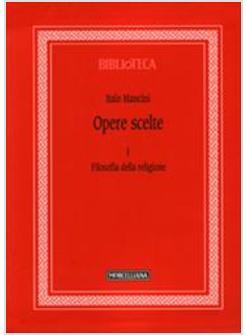 OPERE SCELTE VOL. 1 FILOSOFIA DELLA RELIGIONE