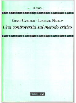 UNA CONTROVERSIA SUL METODO CRITICO 
