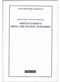 DIRITTO E DIRITTI NELLE TRE SOCIETA' DI ANTONIO