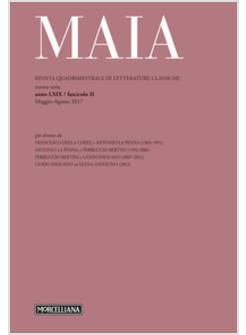 MAIA. RIVISTA DI LETTERATURE CLASSICHE (2017). VOL. 2