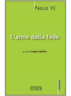 L'ANNO DELLA FEDE