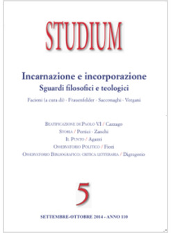 STUDIUM (2014). VOL. 5: INCARNAZIONE E INCORPORAZIONE.