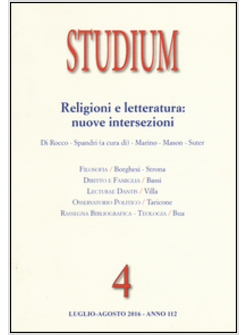 STUDIUM (2016). VOL. 4: ATTUALITA' PENSATORE CLASS..