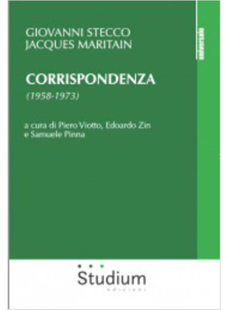 CORRISPONDENZA (1958-1973)