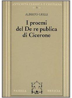PROEMI DEL DE REPUBLICA DI CICERONE (I)