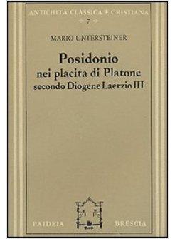 POSIDONIO NEI PLACITA DI PLATONE SECONDO DIOGENE LAERZIO III