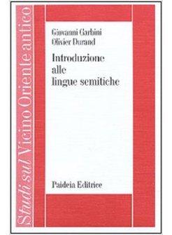 INTRODUZIONE ALLE LINGUE SEMITICHE